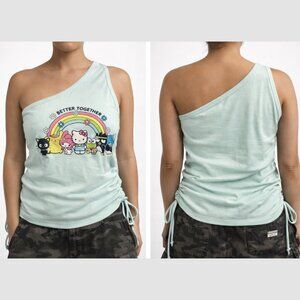 Hello Kitty & Friends “Better Together” One-Shoulder Tank NWT  - Juniors XXL
